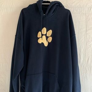 Paw Print Hooded Sweatshirt 5X